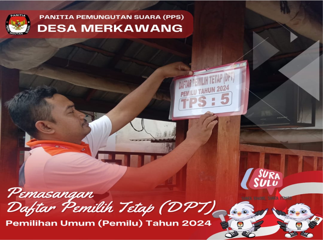 PPS Desa Merkawang Umumkan DPT Pemilu 2024